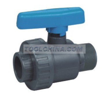 PVC union male ball valve