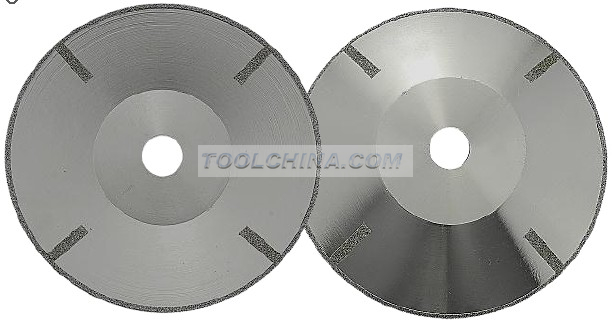 Electroplated Diamond Blade cutting blade CURVATURE CUTTING WITH STRAIGHT REINFORCING RIB